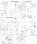Crankcase CoverSump Crankshaft Cylinder PistonRings Connecting Rod Diagram and Parts List for 28N707-0109-01  Briggs and Stratton Engine